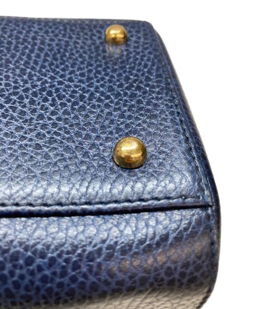 Cartier（カルティエ）Cartier (カルティエ) ミニボストンバッグ ネイビーの古着・服飾アイテム
