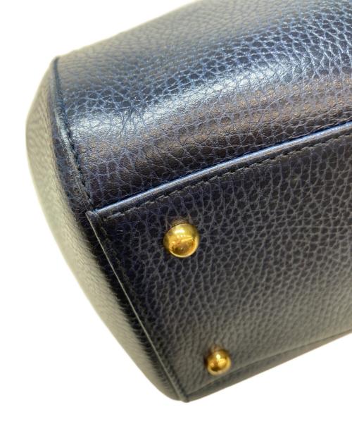 Cartier（カルティエ）Cartier (カルティエ) ミニボストンバッグ ネイビーの古着・服飾アイテム
