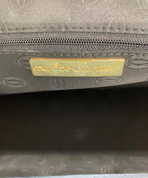 Cartier（カルティエ）Cartier (カルティエ) ミニボストンバッグ ネイビーの古着・服飾アイテム
