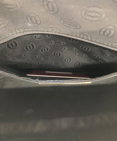 Cartier（カルティエ）Cartier (カルティエ) ミニボストンバッグ ネイビーの古着・服飾アイテム