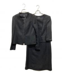 LANVIN NOIR（ランバン ノワール）の古着「ジオメトリックアンサンブル」｜ブラック