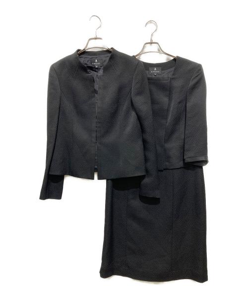 LANVIN NOIR（ランバン ノワール）LANVIN NOIR (ランバン ノワール) ジオメトリックアンサンブル ブラック サイズ:40の古着・服飾アイテム