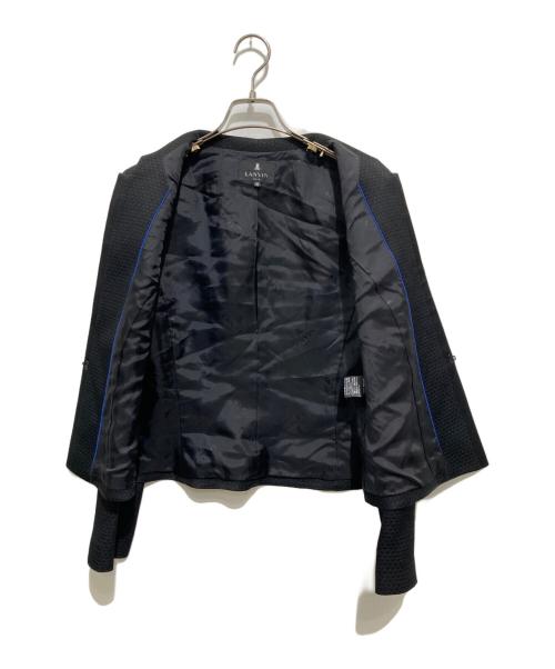 LANVIN NOIR（ランバン ノワール）LANVIN NOIR (ランバン ノワール) ジオメトリックアンサンブル ブラック サイズ:40の古着・服飾アイテム