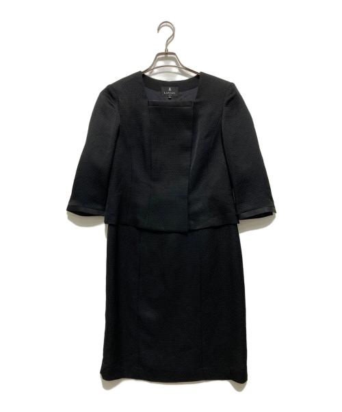 LANVIN NOIR（ランバン ノワール）LANVIN NOIR (ランバン ノワール) ジオメトリックアンサンブル ブラック サイズ:40の古着・服飾アイテム