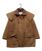 Barbour BACKHOUSEバブアー）の古着「オイルドワックスストックマンズコート」｜ブラウン