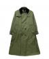 Barbour（バブアー）の古着「別注コーデュロイ襟トレンチコート」｜グリーン