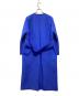 VERMEIL par iena (ヴェルメイユ パー イエナ) ノーカラーコート ブルー サイズ:36 未使用品：8000円