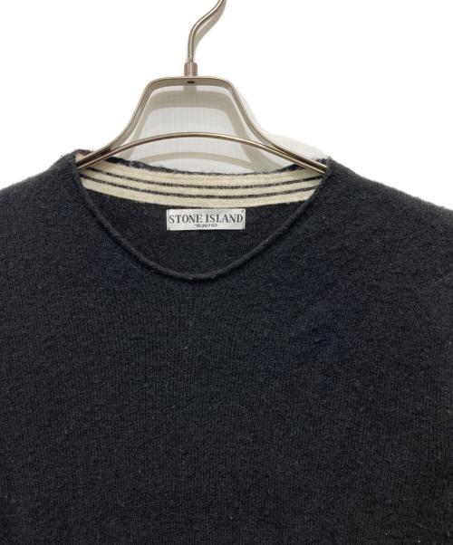 STONE ISLAND（ストーンアイランド）STONE ISLAND (ストーンアイランド) ロールネックニット ブラック サイズ:Lの古着・服飾アイテム