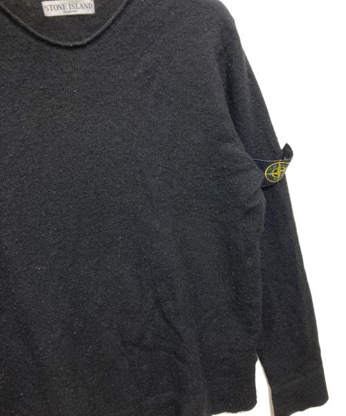 STONE ISLAND（ストーンアイランド）STONE ISLAND (ストーンアイランド) ロールネックニット ブラック サイズ:Lの古着・服飾アイテム