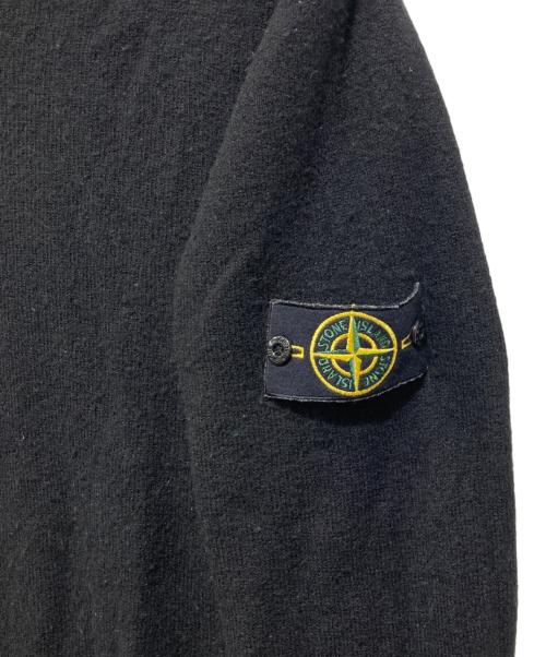 STONE ISLAND（ストーンアイランド）STONE ISLAND (ストーンアイランド) ロールネックニット ブラック サイズ:Lの古着・服飾アイテム