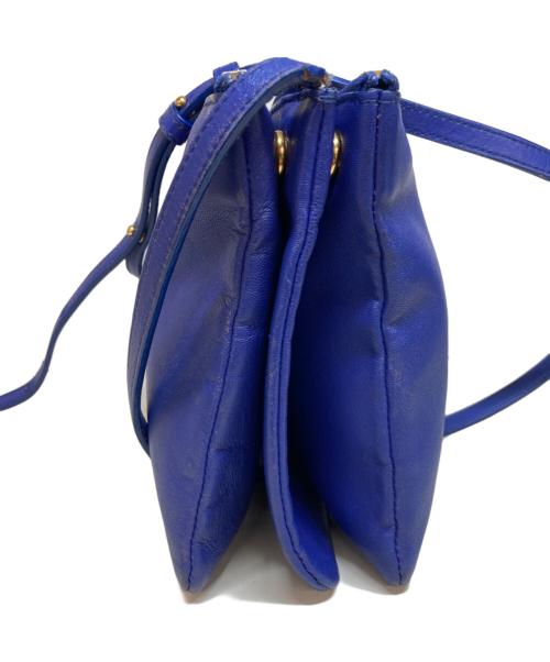 CELINE（セリーヌ）CELINE (セリーヌ) トリオショルダーバッグ ブルーの古着・服飾アイテム