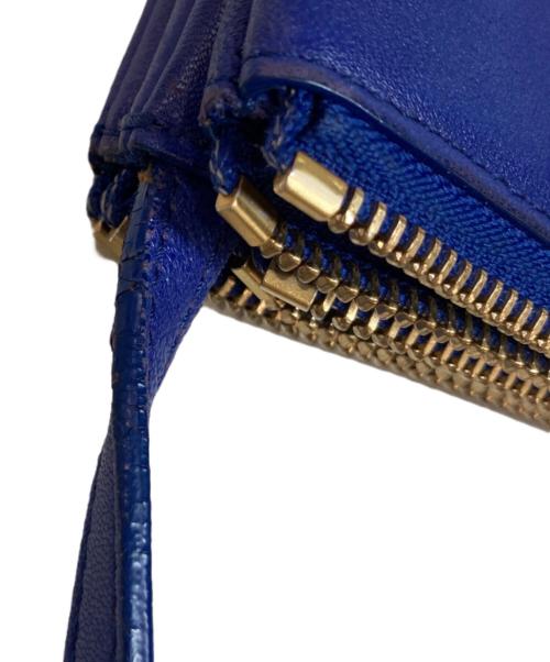 CELINE（セリーヌ）CELINE (セリーヌ) トリオショルダーバッグ ブルーの古着・服飾アイテム