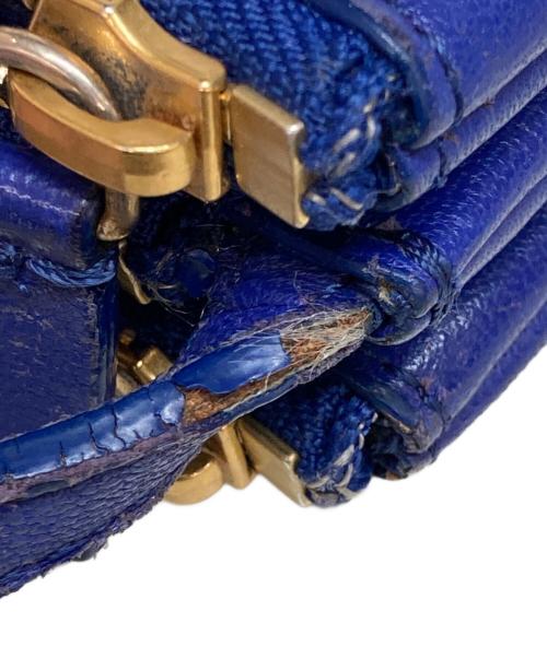 CELINE（セリーヌ）CELINE (セリーヌ) トリオショルダーバッグ ブルーの古着・服飾アイテム