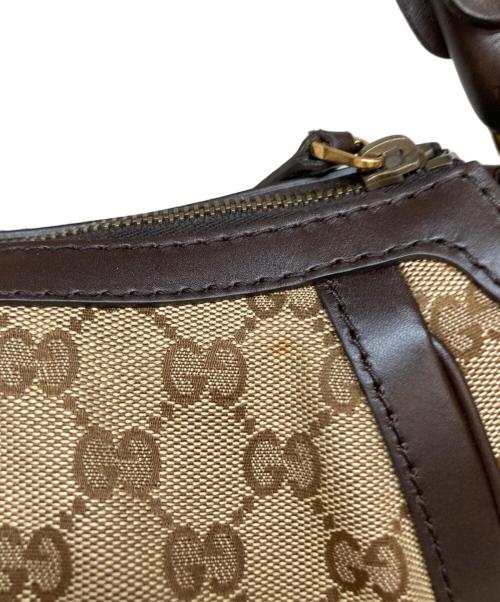 GUCCI（グッチ）GUCCI (グッチ) GGキャンバスワンショルダーバッグ ブラウンの古着・服飾アイテム