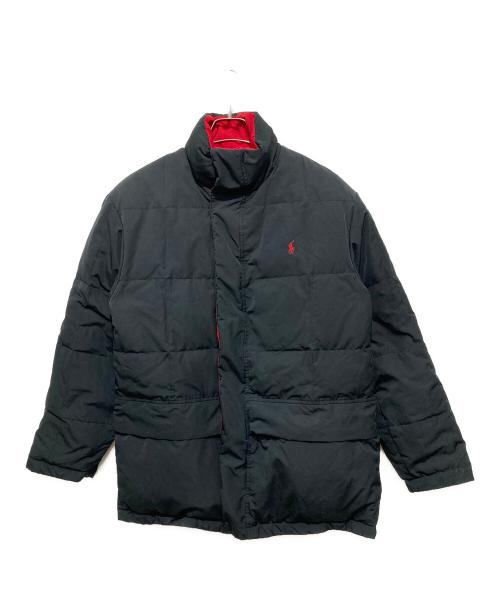 POLO RALPH LAUREN（ポロ・ラルフローレン）POLO RALPH LAUREN (ポロ・ラルフローレン) リバーシブルダウンジャケット レッド×ブラック サイズ:Mの古着・服飾アイテム