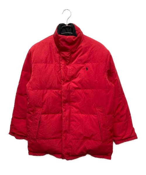 POLO RALPH LAUREN（ポロ・ラルフローレン）POLO RALPH LAUREN (ポロ・ラルフローレン) リバーシブルダウンジャケット レッド×ブラック サイズ:Mの古着・服飾アイテム
