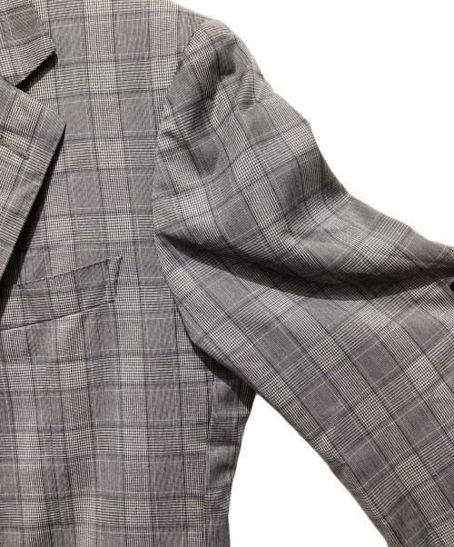 五大陸（ゴタイリク）五大陸 (ゴタイリク) チェック2Bスーツ グレー サイズ:34L(AB4)の古着・服飾アイテム