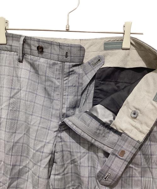 五大陸（ゴタイリク）五大陸 (ゴタイリク) チェック2Bスーツ グレー サイズ:34L(AB4)の古着・服飾アイテム