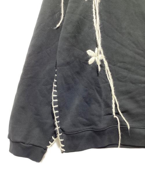 DISCOVERED（ディスカバード）DISCOVERED (ディスカバード) newsed ハンドステッチスウェット ブラック サイズ:Fの古着・服飾アイテム