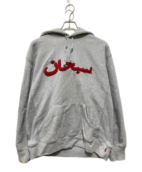 SUPREME（シュプリーム）Supreme (シュプリーム) 21FWアラビックロゴフーデッドスウェットシャツ グレー サイズ:Largeの古着・服飾アイテム