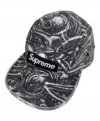 SUPREMEシュプリーム）の古着「エイチ・アール・ギーガー キャンプ キャップ」｜グレー×ブラック