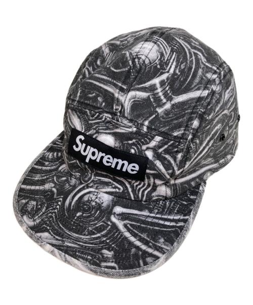 SUPREME（シュプリーム）Supreme (シュプリーム) エイチ・アール・ギーガー キャンプ キャップ グレー×ブラックの古着・服飾アイテム