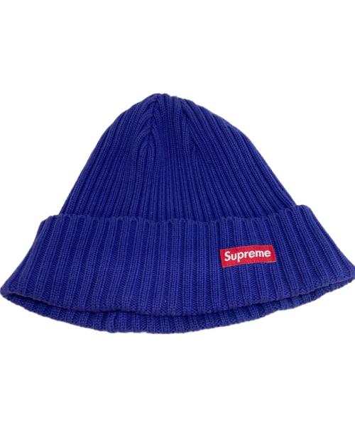 SUPREME（シュプリーム）Supreme (シュプリーム) スモールボックスロゴリブニットキャップ ブルーの古着・服飾アイテム