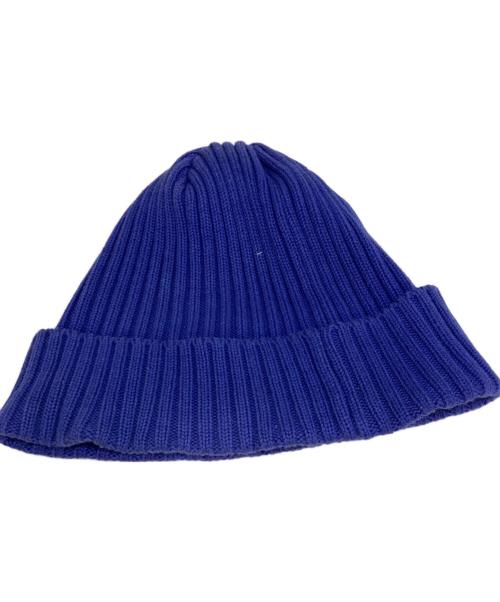 SUPREME（シュプリーム）Supreme (シュプリーム) スモールボックスロゴリブニットキャップ ブルーの古着・服飾アイテム