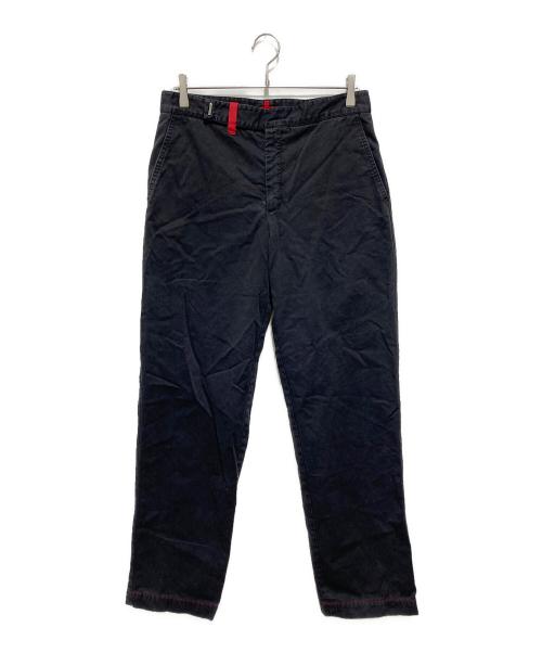 PRADA SPORTS（プラダスポーツ）PRADA SPORTS (プラダスポーツ) レッドステッチコットンパンツ ブラック サイズ:48の古着・服飾アイテム