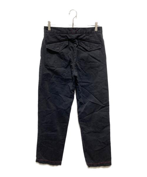 PRADA SPORTS（プラダスポーツ）PRADA SPORTS (プラダスポーツ) レッドステッチコットンパンツ ブラック サイズ:48の古着・服飾アイテム