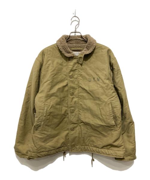 NAVY DEPARTMENT（ネイビーデパートメント）NAVY DEPARTMENT (ネイビーデパートメント) デッキジャケット カーキ サイズ:46の古着・服飾アイテム