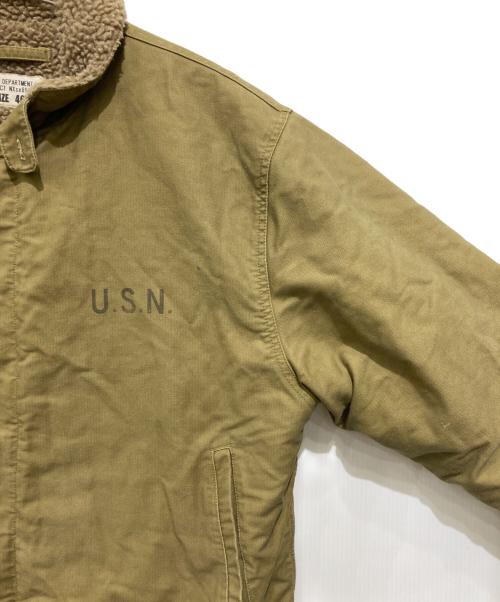 NAVY DEPARTMENT（ネイビーデパートメント）NAVY DEPARTMENT (ネイビーデパートメント) デッキジャケット カーキ サイズ:46の古着・服飾アイテム