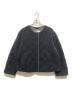 Traditional Weatherwear（トラディショナルウェザーウェア）の古着「アークリー キルティング ボア ジップノーカラー ジャケット」｜ブラック