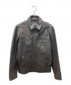 ALL SAINTSオールセインツ）の古着「LARK LEATHER JACKET」｜ブラック