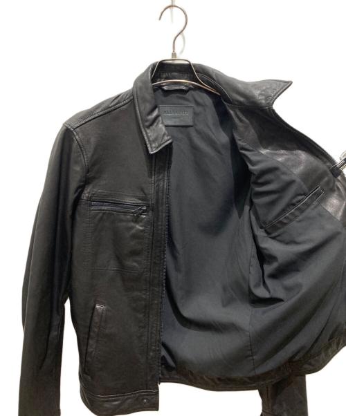 ALL SAINTS（オールセインツ）ALL SAINTS (オールセインツ) LARK LEATHER JACKET ブラック サイズ:SMALLの古着・服飾アイテム