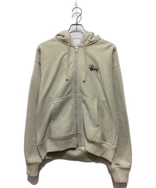 stussy（ステューシー）stussy (ステューシー) ベーシックプリントジップパーカー グリーン サイズ:Mの古着・服飾アイテム