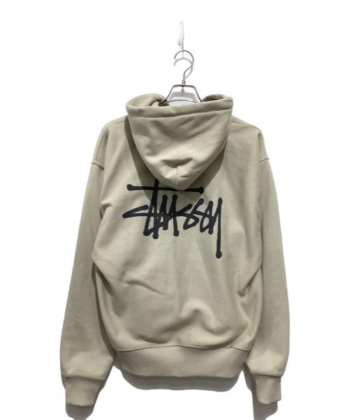 stussy（ステューシー）stussy (ステューシー) ベーシックプリントジップパーカー グリーン サイズ:Mの古着・服飾アイテム