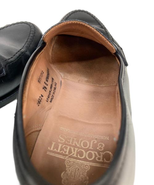 Crockett & Jones（クロケット＆ジョーンズ）Crockett & Jones (クロケット＆ジョーンズ) ボストン2/BOSTON2コインローファー ブラック サイズ:7 1/2の古着・服飾アイテム