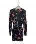VIVIENNE TAM (ヴィヴィアンタム) パワーネットフラワープリントワンピース ブラック：10000円