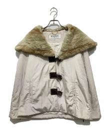 BALMAIN（バルマン）の古着「レッキスファーコート」｜ベージュ