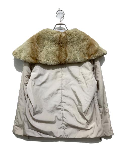 BALMAIN（バルマン）BALMAIN (バルマン) レッキスファーコート ベージュ サイズ:Lの古着・服飾アイテム