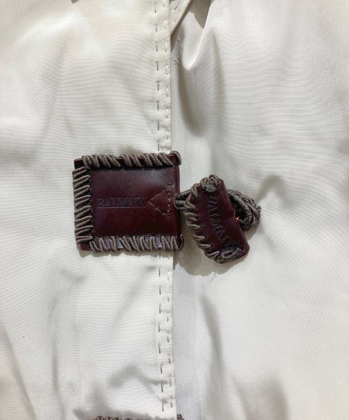 BALMAIN（バルマン）BALMAIN (バルマン) レッキスファーコート ベージュ サイズ:Lの古着・服飾アイテム