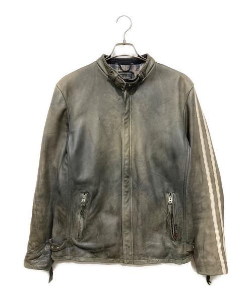 Schott（ショット）Schott (ショット) クラシックレーサーライダースジャケット グリーン サイズ:XLの古着・服飾アイテム