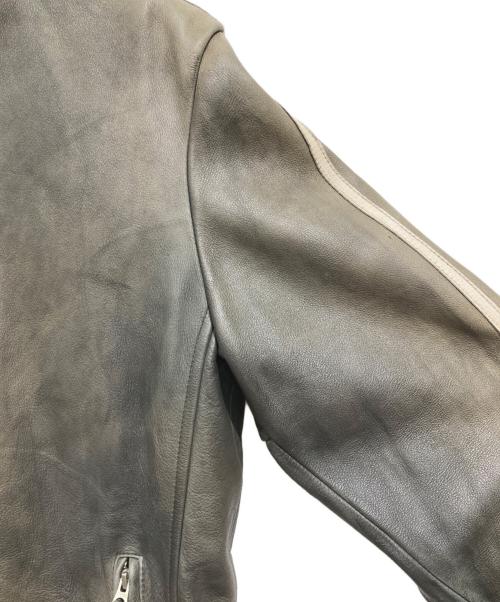 Schott（ショット）Schott (ショット) クラシックレーサーライダースジャケット グリーン サイズ:XLの古着・服飾アイテム