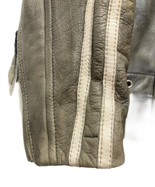 Schott（ショット）Schott (ショット) クラシックレーサーライダースジャケット グリーン サイズ:XLの古着・服飾アイテム