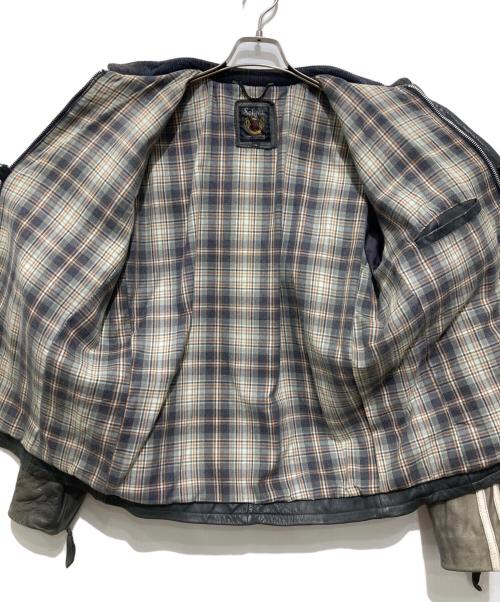 Schott（ショット）Schott (ショット) クラシックレーサーライダースジャケット グリーン サイズ:XLの古着・服飾アイテム