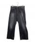 Graphpaper（グラフペーパー）の古着「Selvage Denim Five Pocket Wide Straight Pants」｜ブラック