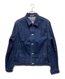 AURALEE（オーラリー）の古着「SELVEDGE LIGHT DENIM BLOUSON」｜インディゴ