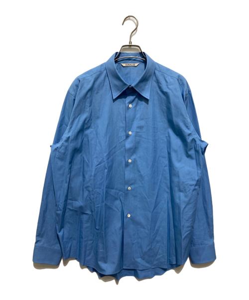 AURALEE（オーラリー）AURALEE (オーラリー) WASHED FINX TWILL SHIRT ブルー サイズ:4の古着・服飾アイテム
