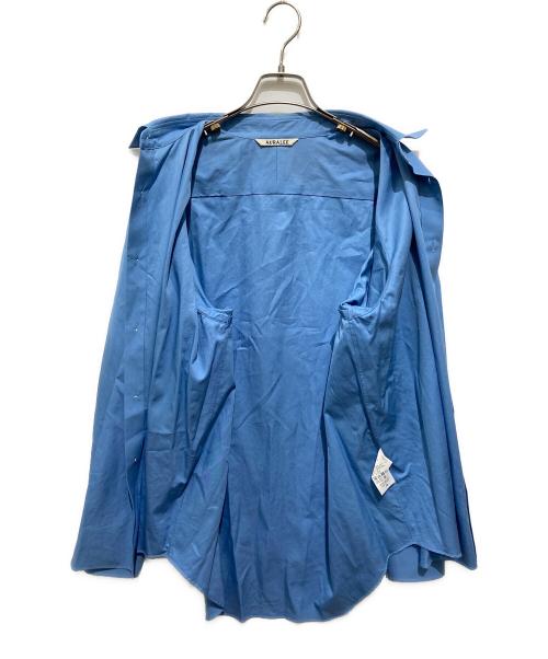 AURALEE（オーラリー）AURALEE (オーラリー) WASHED FINX TWILL SHIRT ブルー サイズ:4の古着・服飾アイテム